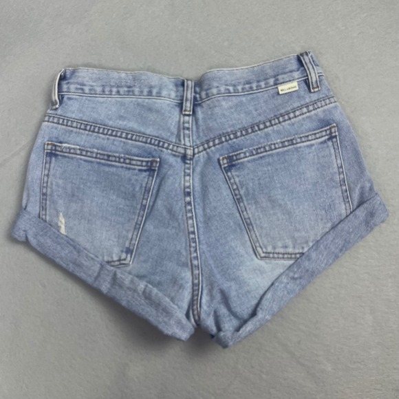 Billabong Denim Shorts Womens Size 26 Blue Distressed Cuffed Casual - Picture 2 of 14